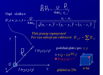 Prosím o vypočtění příkladu na elektrostatiku
